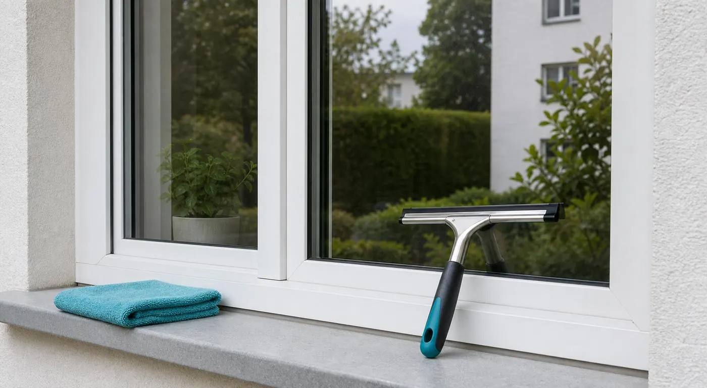 Saubere Fenster und gepflegte Rahmen